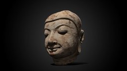 Head from an image of the Buddha, 11th-12th C CE artsmia, photogrammetry