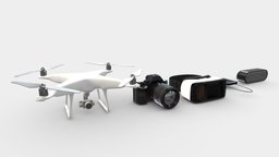 Drone, camera, VR, hard drive and Speaker Pack 