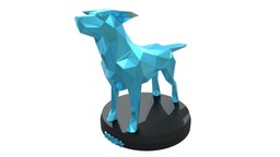Poly Doggy cute, dog, toy, geometry, polygonal, geometric, doggy, print, statue, printable, contemporary, 3dprint, lowpoly, low, poly, animal, polygon