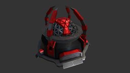 Research Dome rts, unit, unity, low-poly, 3d, building