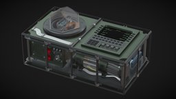 The Device (WIP) device, nuclear, retro, console, crystal, strange, russian, metal, extraterrestrial, box, cold, unknown, coldwar, xfiles, thermonuclear, communicator, strangerthings, milsurp, militarysurplus, comm, flightconsole, maya, glass, military, radio