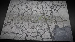 asphalt cracked debris photogrammetry road, ground, debris, cracked, asphalt, photoscan, photogrammetry