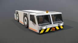 Airport Towing Tug airport, tug, towing, low-poly, 3dsmax, 3dsmaxpublisher, vehicle, lowpoly, towing-tractor, noai