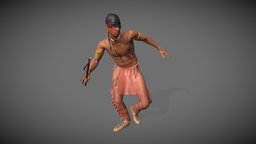 Iroquois tribal, warrior, indian, vintage, retro, west, tattoo, wild, apache, culture, western, mohawk, native, american, tribe, traditional, costume, cherokee, feather, aboriginal, tomahawk, uvlayout, iroquois, cheyenne, character, 3dsmax, 3dsmaxpublisher, substance-painter, man, zbrush, war, history