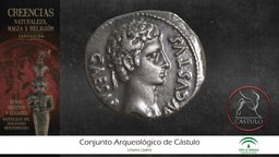 Denario de plata (Siglo I a.C.) patrimonio, moneda, romano, castulo, jaen, denario, plata, linares, cesar, andalucia