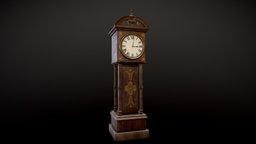 Old Clock victorian, clock, old, pbr-texturing, lowpoly, gameasset