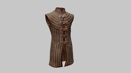 Gambeson medieval clothing armor, historic, leather, warrior, soldier, viking, medieval, aaa, realistic, gambeson, character, pbr, lowpoly, fantasy, clothing, gameready