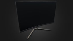 Monitor V03 Low-Poly monitor, electronics, display, vr, ar, game-ready, low-poly