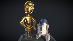 Mini Droids comics, chibi, rebel, r2d2, droids, droid, c3po, starwars, robot
