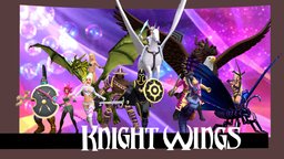 Knight Wings videogame, , valkyrie, hot, pegasus, griffon, djinn, 3d-art, unity, fantasy, dragon, knight, sorceress-ceress