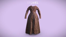 Gwisg Bersli / Paisley dress victorian, dress, wales, paisley, victorian-era, cymraeg, bersli