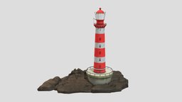 LightHouse lighthouse, props-assets, props-game, lighthouse-model, lighthouse-island, 3dmodeling-blender, lighthouse-lowpoly, blender, blender3d, gameasset, house, 3dmodel, light