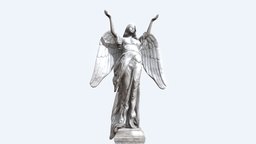 Angel Statue object, angel, item, furniture, goddess, props, statue, asset, gameasset