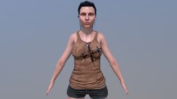 CAROLINE CHARACTER people, women, caroline, dance, player, realistic, movie, woman, game-asset, game-model, character-animation, character, girl, cartoon, asset, game, lowpoly, model, animation, animated, rigged, lady, highpoly