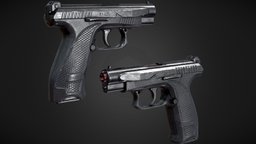 GSH-18 Gameready Optimized pistol russian, vr, 4k, pistol, lowpoly, mobile