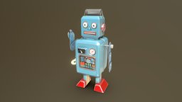 ROBOT  TOY toys, realtime, 3d, blender