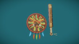 Macuahuitl stylized wooden, shields, obsidian, macuahuitl, gamesasset, aztecs, obsidiansword, weapon, sword, noai