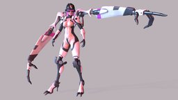 Cyborg cyberpunk, cyborg, android, woman, female, robot