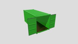 Shipping Container Box truck, evergreen, shipping, cargo, box, trucker, maersk, ship, container