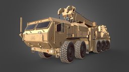 Oshkosh LVSR Military Recovery Heavy Truck truck, offroad, 4k, usarmy, truck-low-poly, blender, vehicle, lowpoly, military, gameasset, usa, gameready