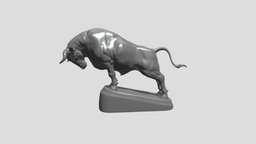Bull Fight miniature, bull, decor, statue, animal, decoration