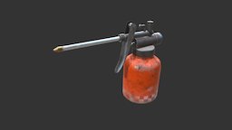 Oil Can Low Poly Model oil, tools, oilcan, substancepainter, substance, low-poly, pbr, gameasset