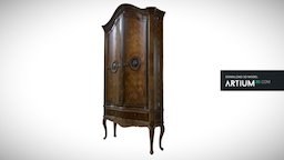 Baroque cupboard – Germany 1760 furniture, germany, baroque, cupboard, 18th-century, walnut-massif, fine-maple, mahogany-intarsia, antique-furniture