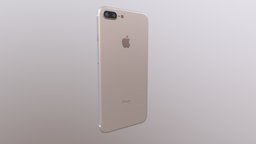iPhone 8 Plus Silver 3D Model iphone, x, iphone8, iphone8plus, iphonex, applex, iphone8silver