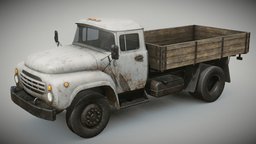 Rusty Old Soviet Truck truck, nuclear, apocalyptic, soviet, rust, 4x4, post, rusty, russian, zil, 4k, russia, damaged, eastern, rural, farm, realistic, old, ussr, chernobyl, ukraine, apo, off-road, game, blender, vehicle, pbr, war, noai