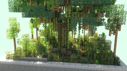 Forest Demo tree, forest, plants, nature, minecraft, voxel