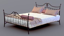 Provence Style Bed bed, cloth, pillow, indoor, soft, furniture, pillows, cozy, provence, provence-style