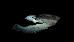 Low Poly Deep Sea Ground Surface #1 film, organic, white, underwater, geology, deepsea, photogrametry, nature, vent, salt, hydrothermal, smoker, realitycapture, 3d, lowpoly, scan, structure, rock, black, 3dmodeling, hydrothermalvent