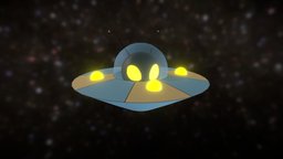 1-nky the UFO toon, spaceships, ufo, alien, sci-fi, space