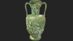 Ancient Greece, Pot/Vase 3D scan pot, vase, vintage, greece, pottery, antique, cultural-heritage, greece-ancient, photogrammetry, 3d, lowpoly, scan, gameasset, history, gameready