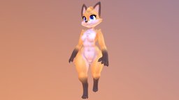 Fox Girl fox, anthro, furry, female, noai