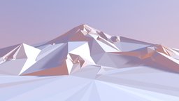 MOUNTAINS LOWPOLY_NO 4 triangle, geometry, nature, background, mountains, topographic, 3dprint, art, lowpoly, undulation