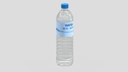 Water Bottle 50 CL 16.9 OZ drink, food, and, 5, 12, pet, up, generic, 33, natural, mockup, beverage, l, 50, realistic, water, 15, mock, 16, oz, mineral, 12oz, cl, 33cl, liter, 3d, bottle, container, plastic, 50cl, 16oz