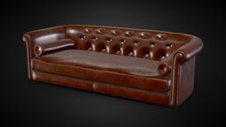 Sofa, Couch sofa, armchair, couch, vintage, worn, antique, brown, 4k, staffpicks, optimized, worn-out, highquality, 4ktextures, sofa-3d-model, best-3d-model, sofa-furniture, maya, game, lowpoly, gameart, gameasset, zbrush, gameready