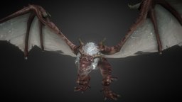 Pequeño Wyvern Fuego complete, wyvern, ready, fire, character-model, character-animation, animatedcharacter, rigged-character, animated-character, anime-character, animated-rigged, rigged-and-animation, character, animation, free, dragon, rigged, animated-model