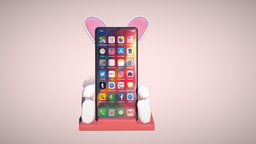 Bunny style phone holder (LP) rabbit, bunny, red, cute, white, toy, hold, holder, electronic, electronics, furniture, pink, decor, phone, rabit, rabbits, cellphone, quads, phones, holding, low-poly-model, low-poly-art, lowpolymodel, tutu, rabbit-cartoon, 2048x2048, phone-holder, cutecharacter, smarthphone, phone-app, cuteanimal, cutebunny, low_poly, low-poly, lowpoly, low, decoration, plastic, holders, "cuterabbit", "homescreen"