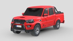 Mahindra PickUp Cab Karoo 2022 truck, vehicles, tire, cars, indian, luxury, heavy, pickup, cab, camper, mahindra, karoo, lowpoly, low, poly, car, big-vehicle, mahindracar
