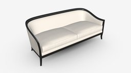 Cabriole style sofa 02 room, modern, sofa, style, couch, comfortable, seat, furniture, sit, rest, relax, loveseat, isolated, cabriole, 3d, pbr, home, interior