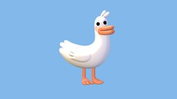 Cartoon Duck duck, 2d, vector, illustration, character, cartoon, 3d, cool, cinema4d, simple