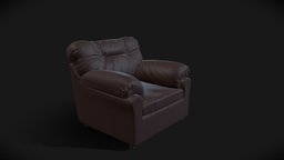Sofa(PBR)(AR/VR) sofa, living-room, furniture3d