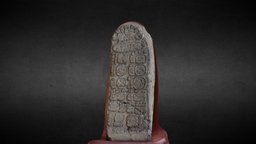 Estela 26 de Uaxactún museo, estela, guatemala, uaxactun, agisoft, photoscan, maya, archaeology-3dmodel-photogrammetry, epigraphy-maya, maya-writing