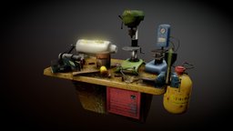 Crafting station machinery, tools, equipment, ammo, showcase, awesome, station, ark, crafting, workbench, survival-horror, weapon, asset, game, gear