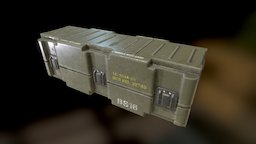 Cargo Crate crate, prop, cargo, box, scifi, military