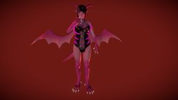Dragon Hybrid Xemnia hybrid, succubus, girl-model, game, dragon