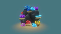 Coral Reef coral, coralreef, coralreefs, cartoon, onur3d