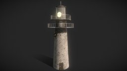 Old Lighthouse lighthouse, ocean, vandalized, lighthouse-model, spooky, sea, lighthousechallenge
